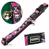 Collier pour chat Hunter Krazy Scull rose - rose / noir