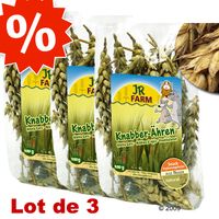Lot &eacute;conomique 3 x 100 g d'&eacute;pis de c&eacute;r&eacute;ales JR Farm - lot de 3 paquets de 100 g de bl&eacute; (environ 150 