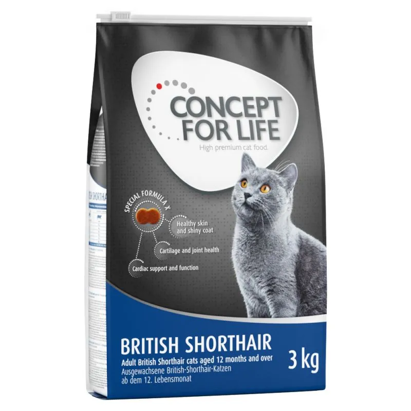 Nourriture pour chat adaptée à la race Concept for Life British Shorthair Adult