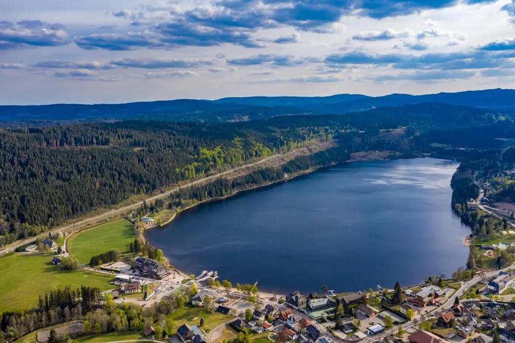 Le Titisee vu du ciel